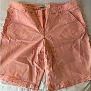 Women’s J. Crew Bermuda Shorts Cotton Salmon/peach/pink
